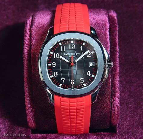 patek philippe red strap|patek philippe crocodile strap.